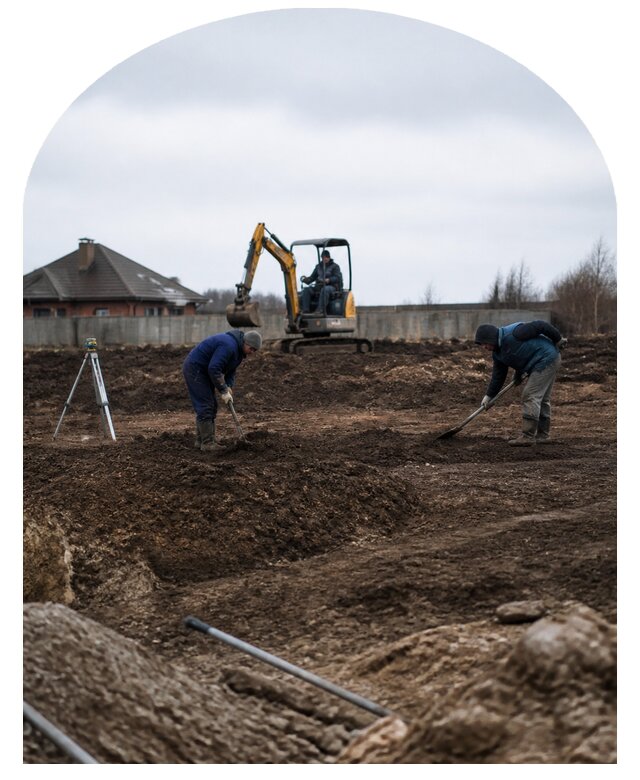 Геопластика и формирование рельефа участка в Городце