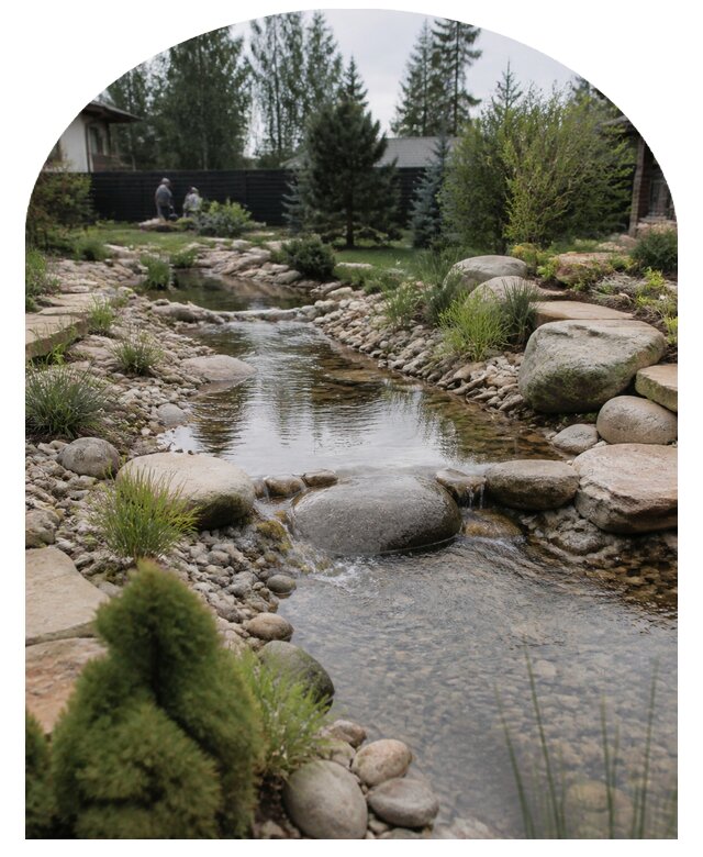 Ручей на участке под ключ в Городце от 35431 р. | Метпроект-Грд